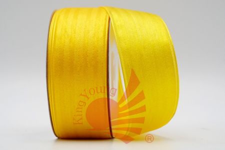 Grosgrain Satin Woven Ribbon_yellow